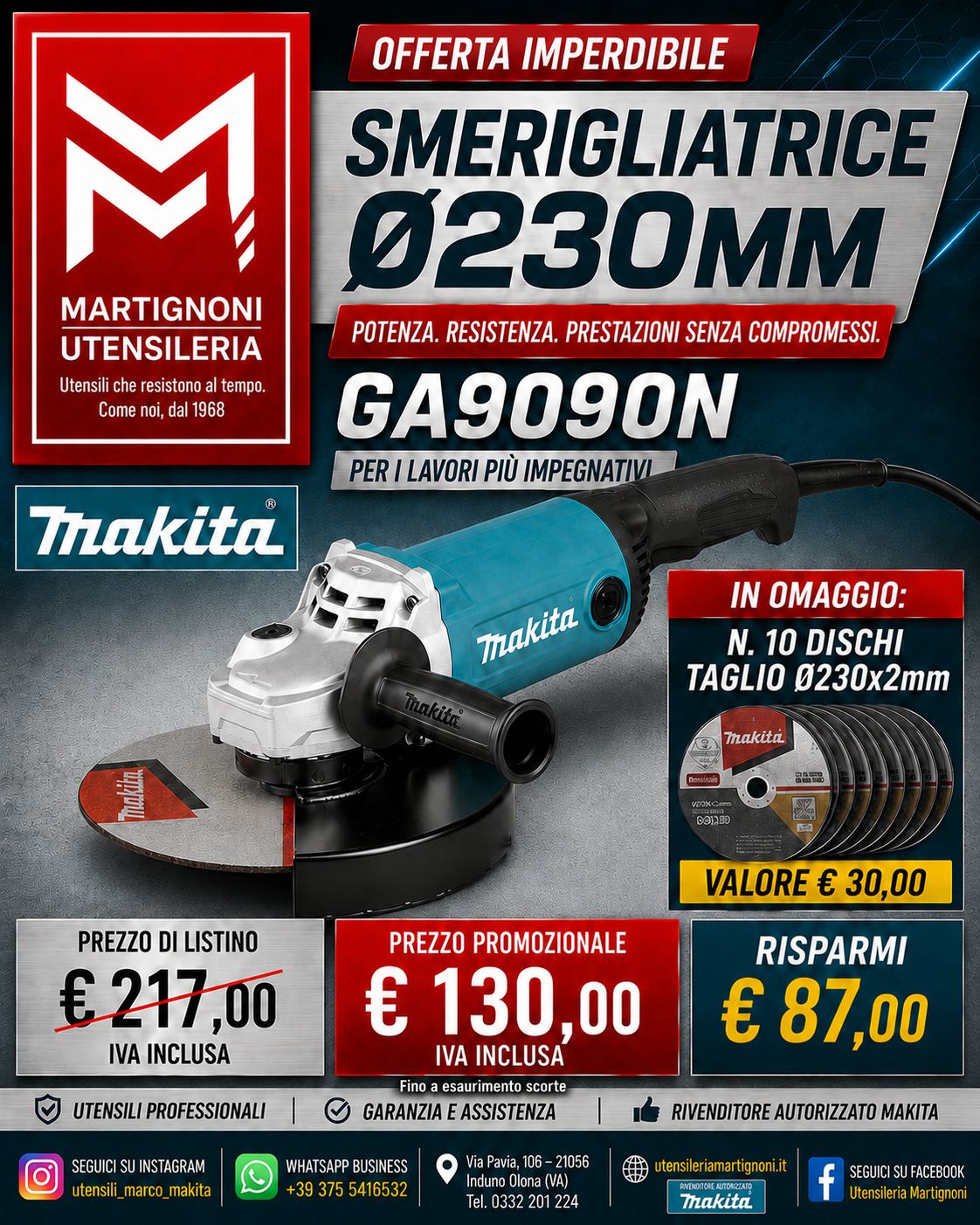 Promo Offerta Imperdibile GA9090N+dischi 230 omaggio